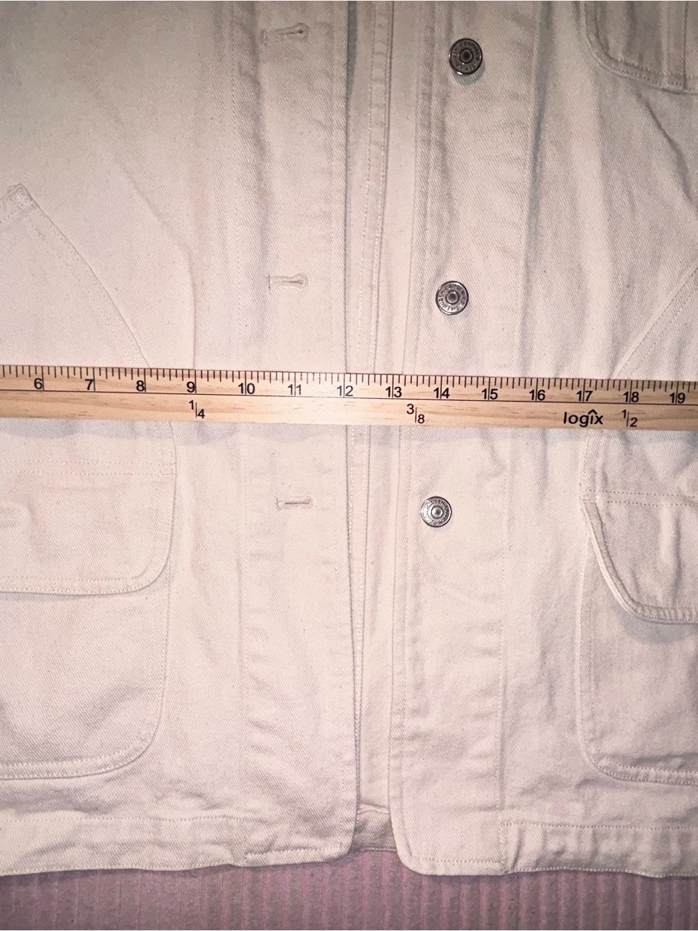 Ralph Lauren Lauren Outdoor Clothing Chore Jacket Cream Size L - Picture 5 of 6